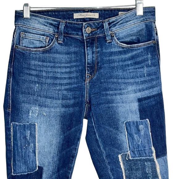 Mavi Adriana Skinny Ankle Jeans in Patched Vintage | Women’s size 26” - Picture 3 of 11